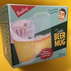 35.5 oz BEER MUG double sided cup novelty fun NEW